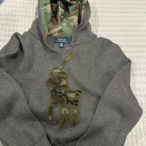 Camo polo hoodie